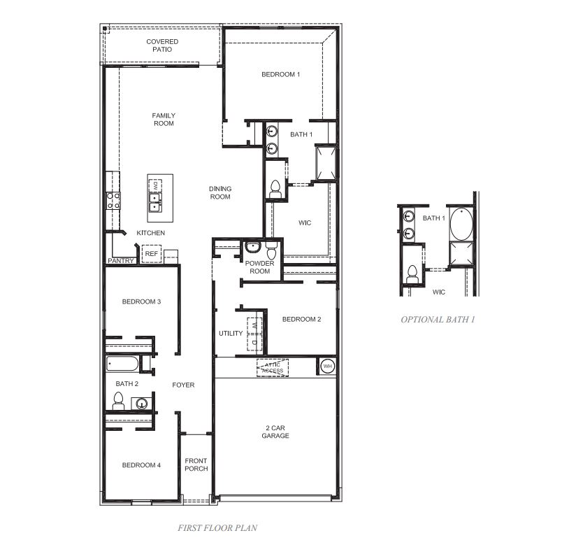 Floor Plan in Palm Royal Estates Baytown, TX D.R. Horton