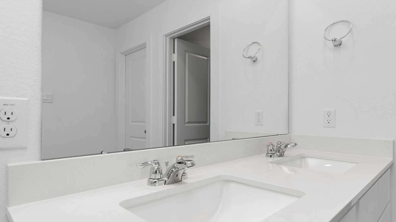 Primary bathroom with double sinks