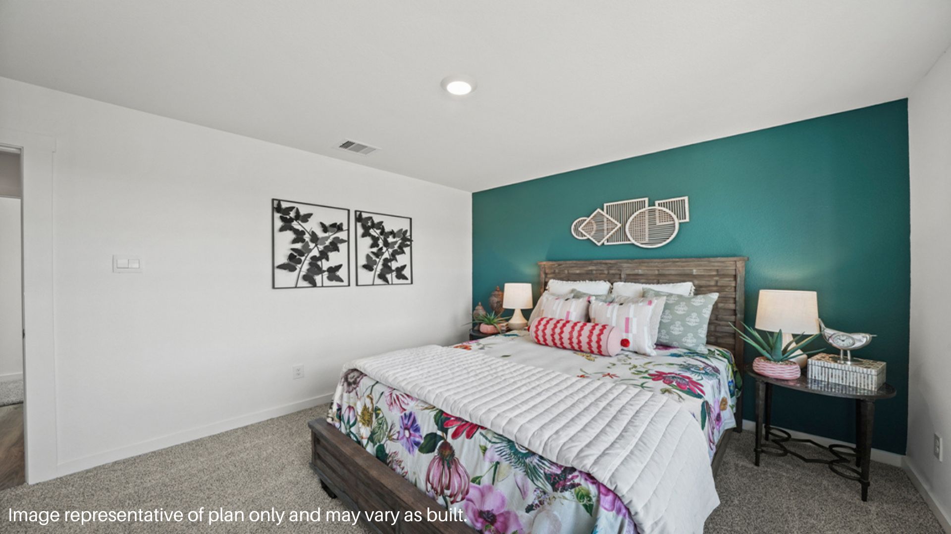 Secondary bedroom facing the front of the home
