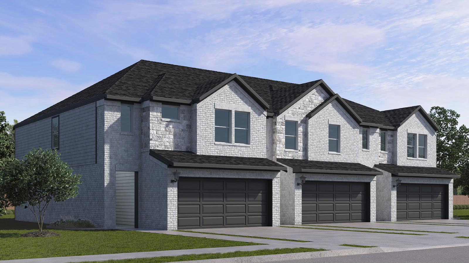 2 story townhome with brick exterior