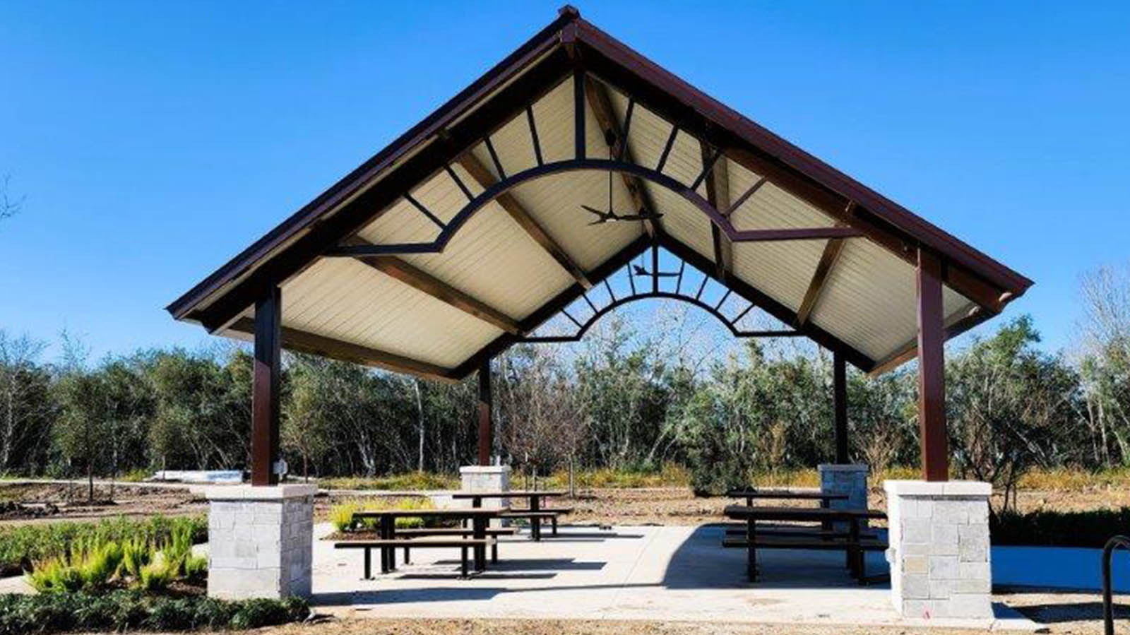 community pavillion for celebrations and picnics