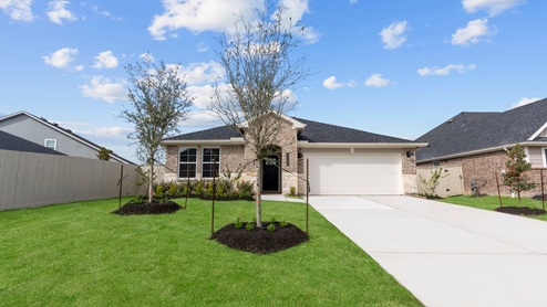 lakeway plan one story brick home