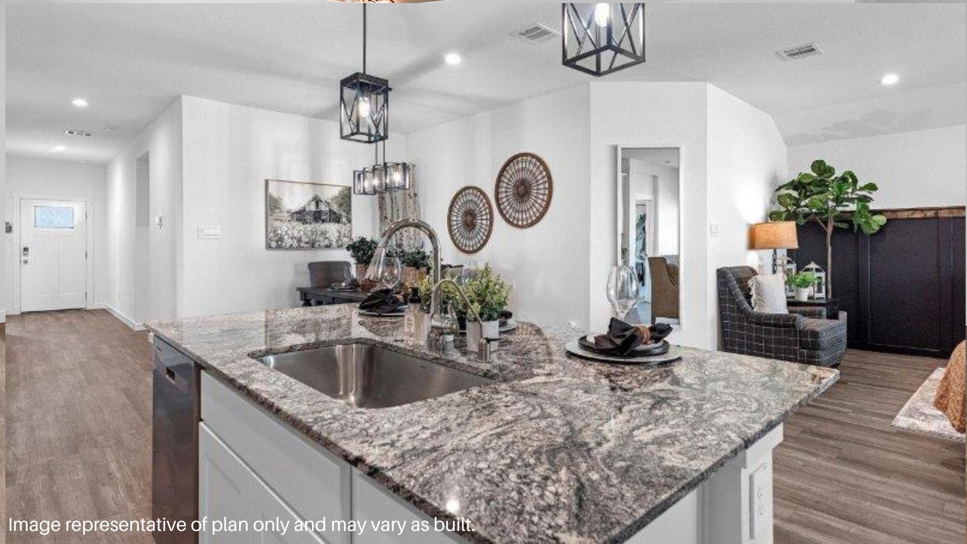 Center Island that over looks the dining area and living room