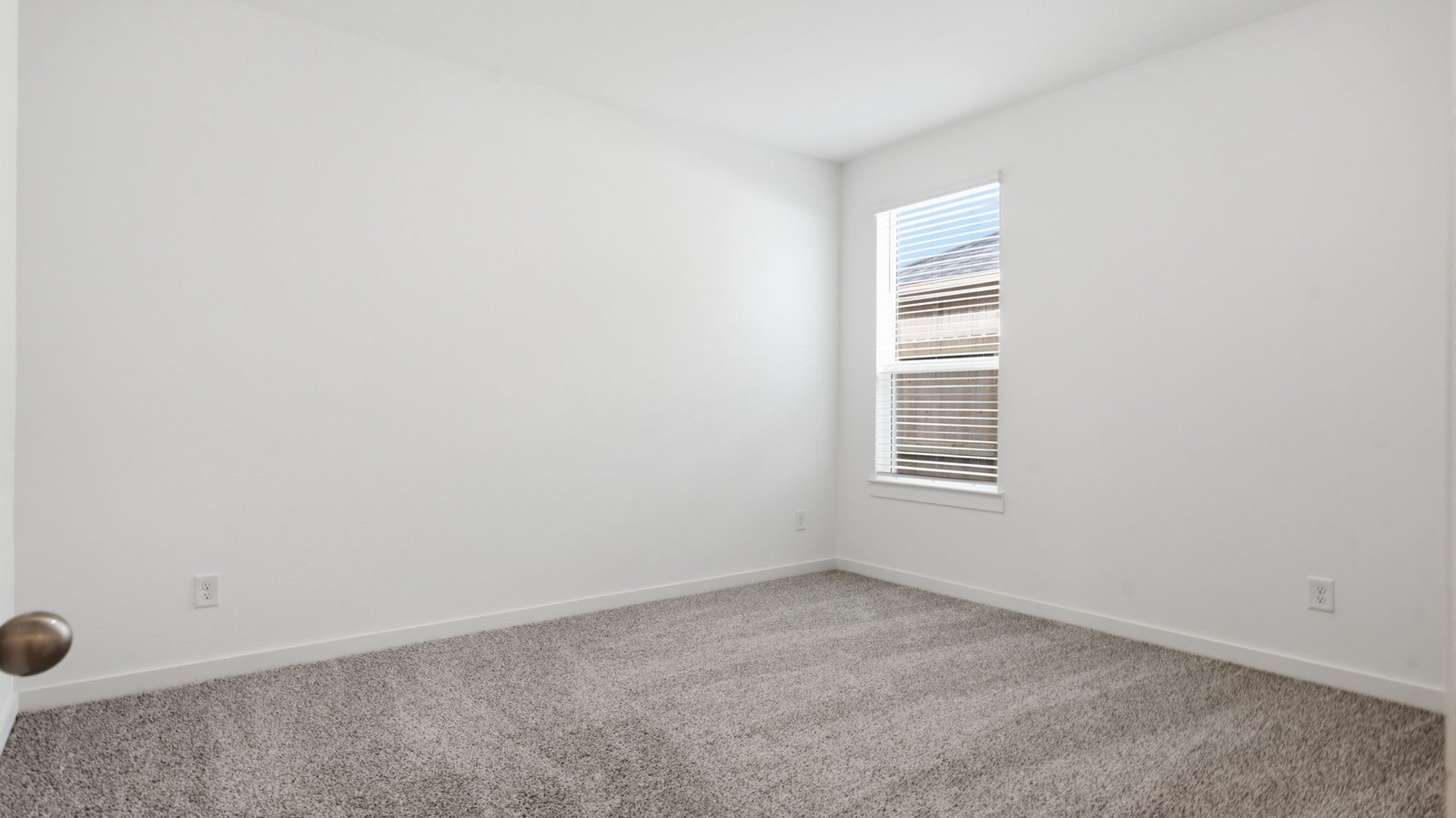 Fourth bedroom with neutral walls, plush carpet flooring and a separate closet.