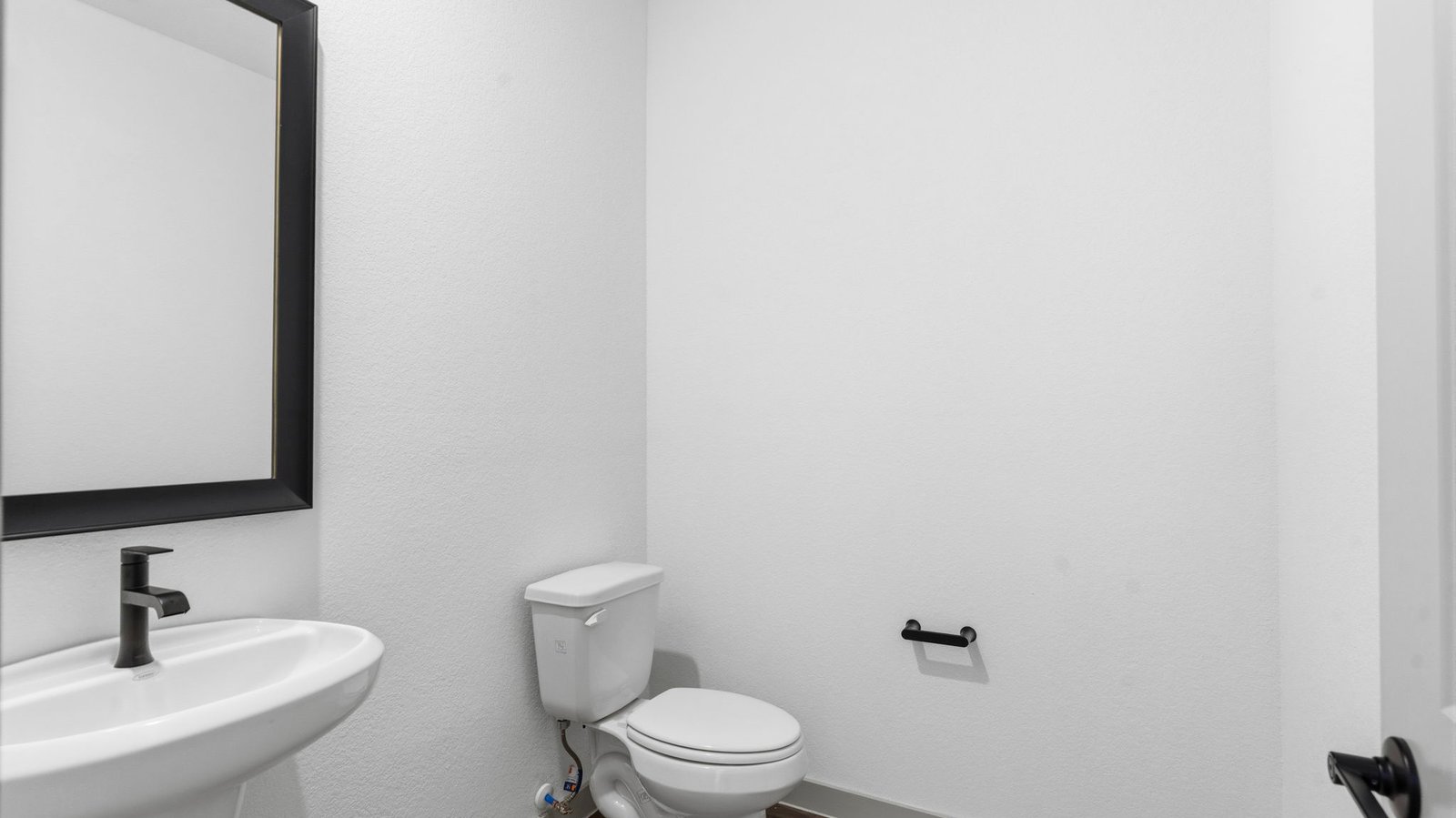 half bath with one sink