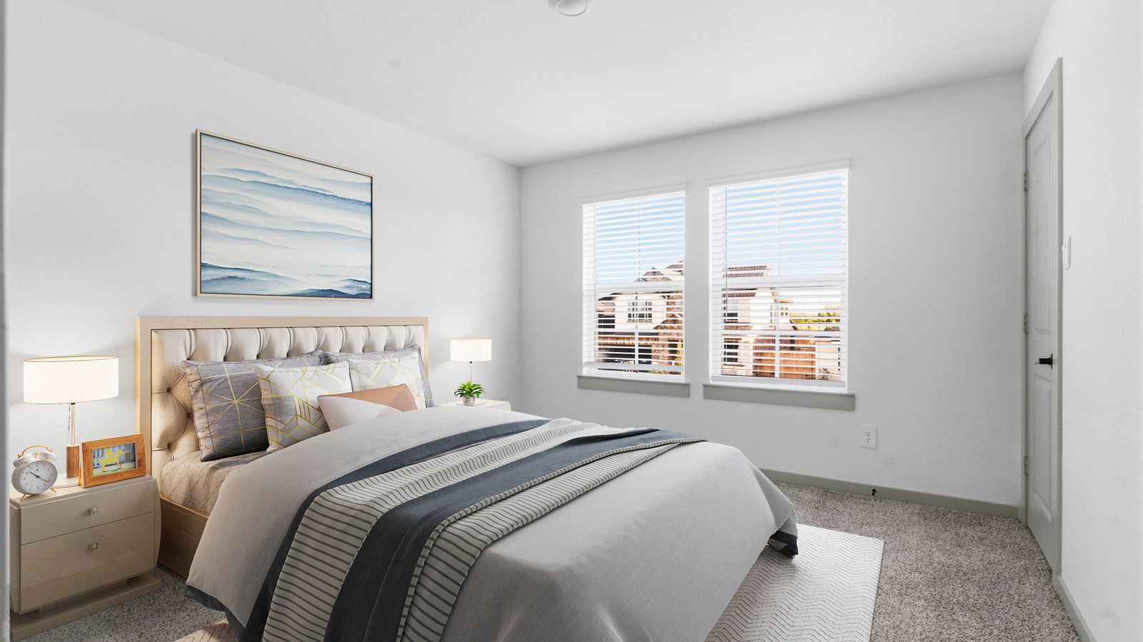 secondary bedroom with large window