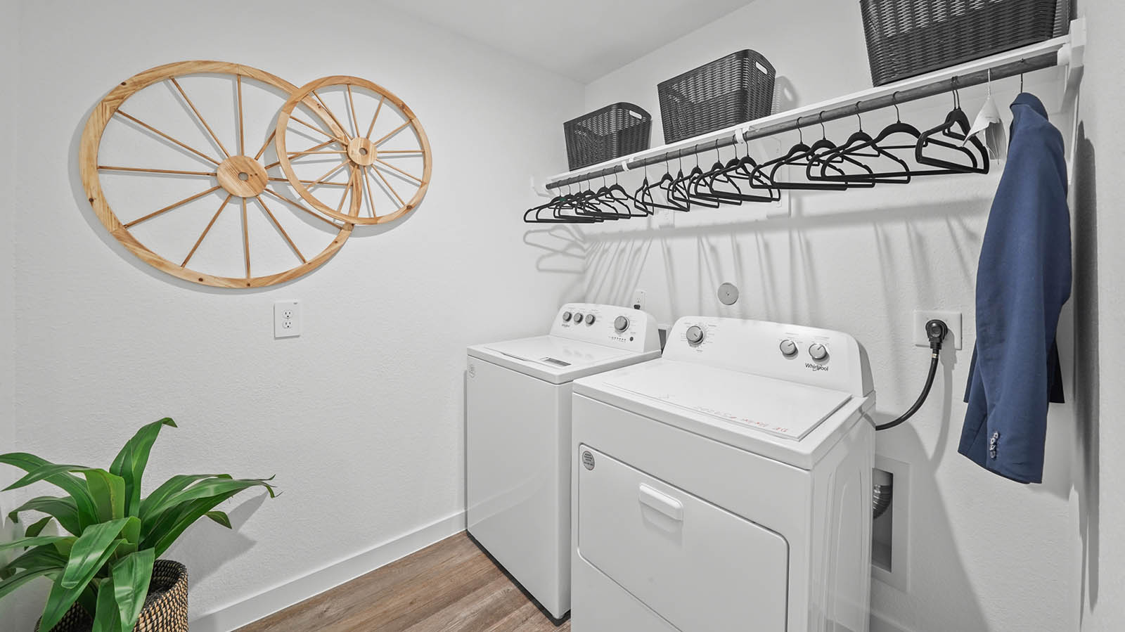 spacious laundry room