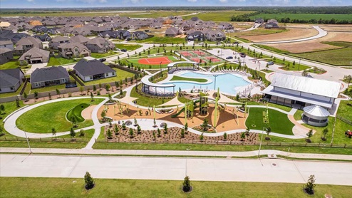 Airel view of pool