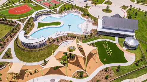 Airel view of pool