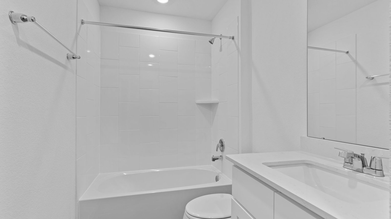 secondary bathroom with one sink