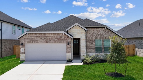 one story brick home