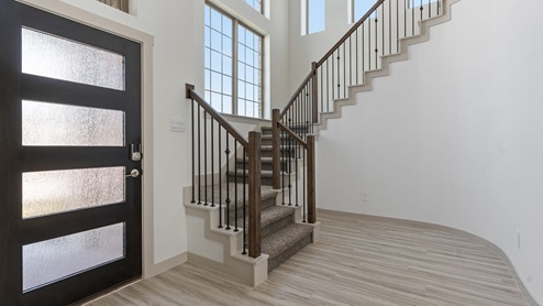 Adrian two story entry with stairs