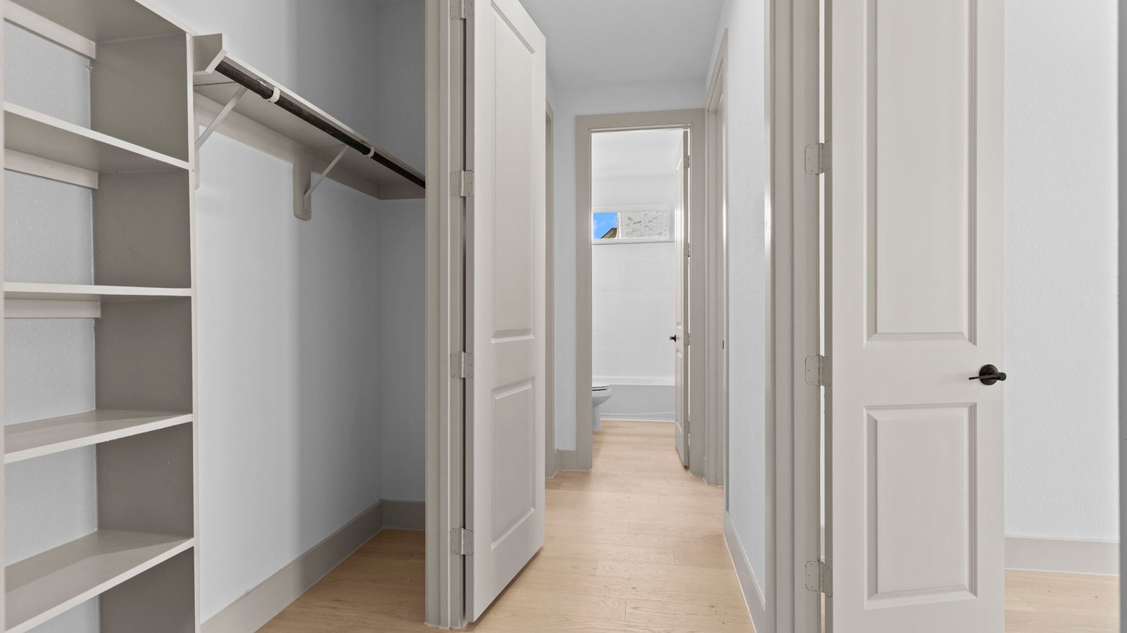 walk in primary closet