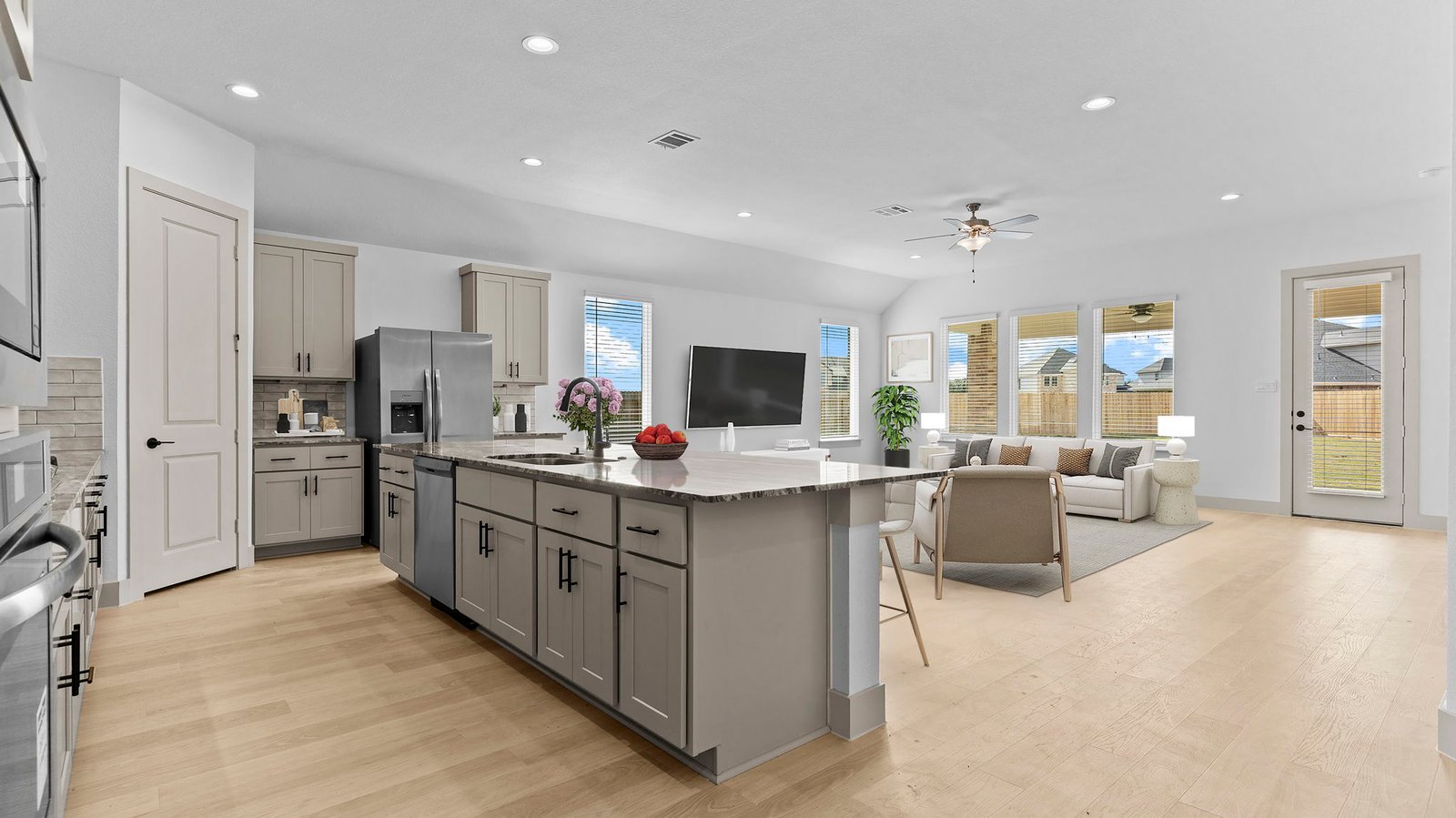 Cardinale Floor Plan kitchen open into the living room and dining room