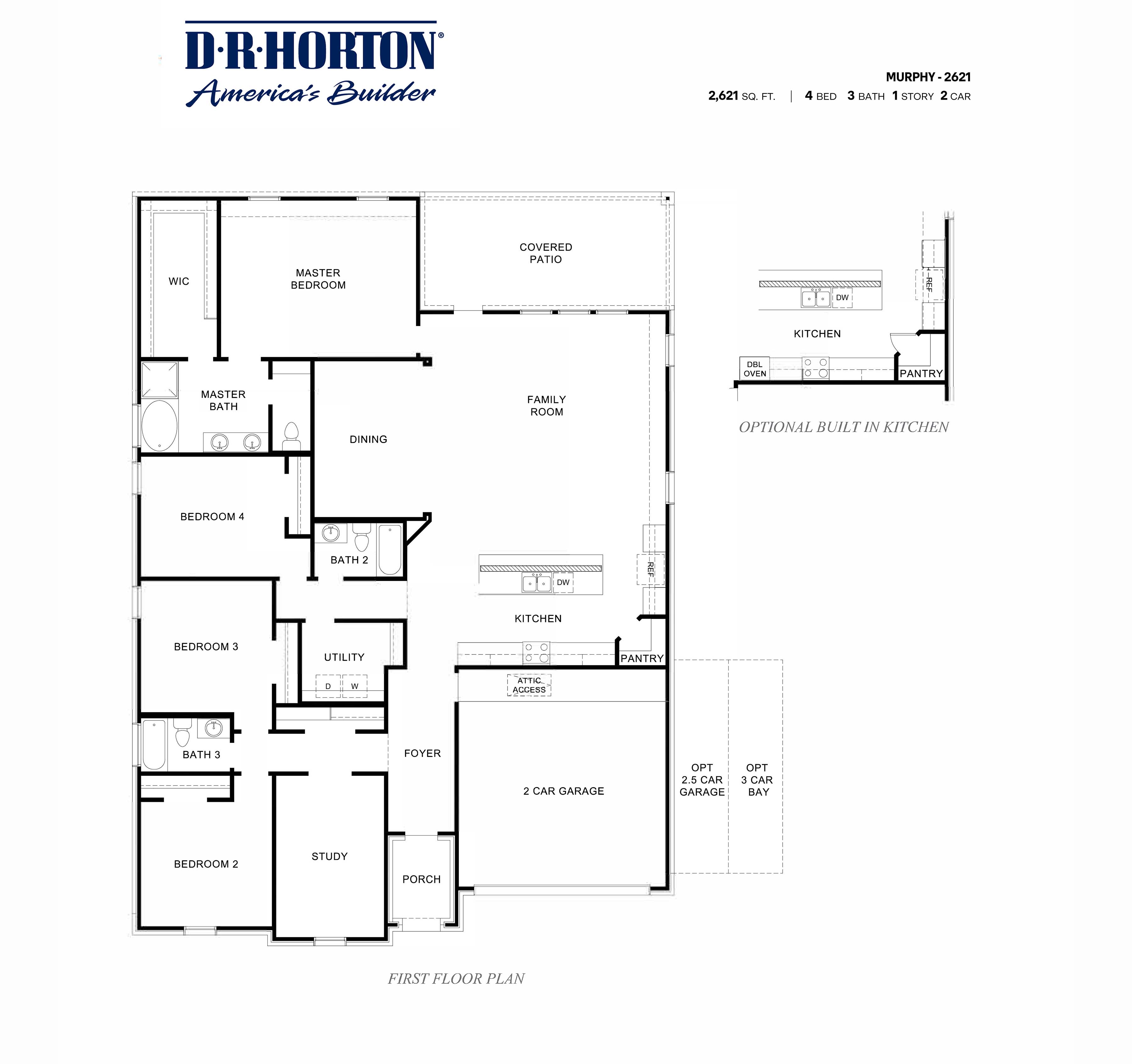 Quinn one story floorplan