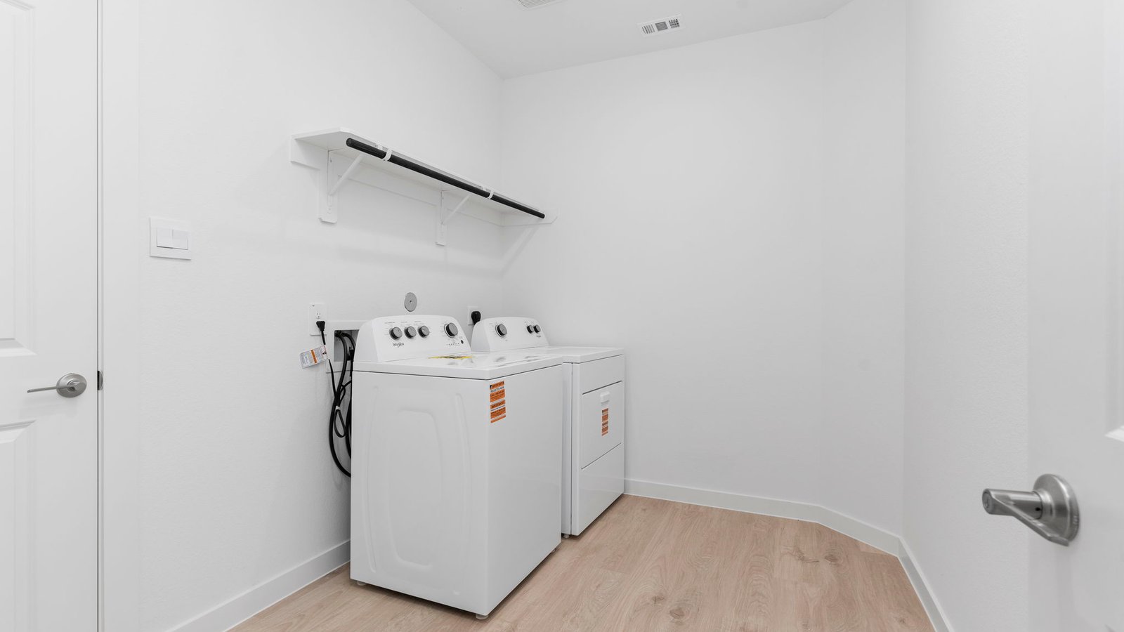 spacious laundry room