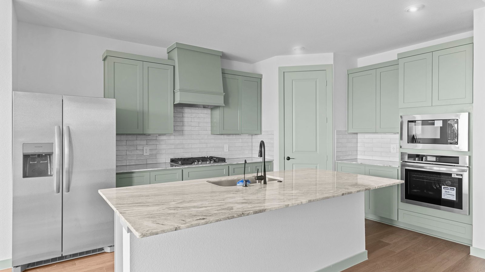 Rockdale floor plan kitchen island with seating space