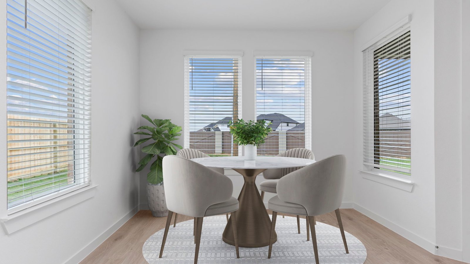 breakfast area with windows