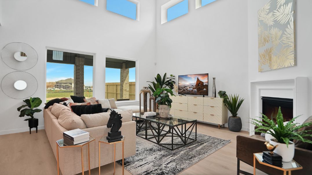 spacious living room