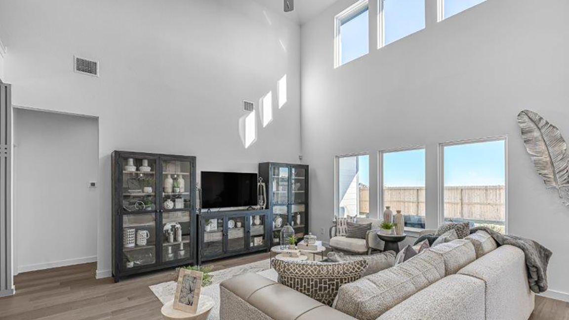 spacious living room