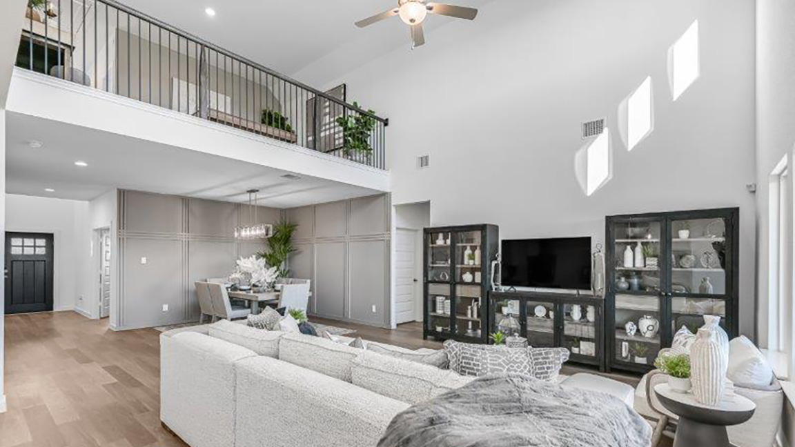 spacious living room