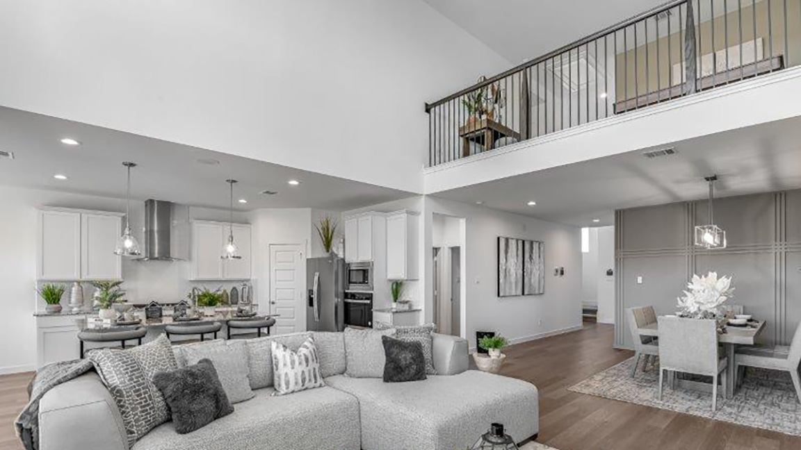 second floor over looking living room