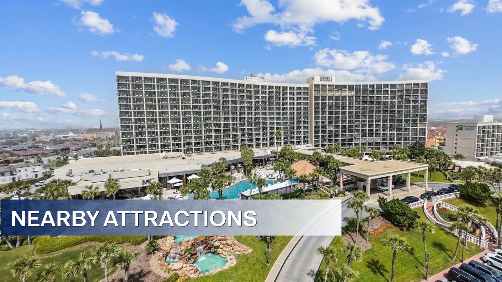 Attractions near Marlow Lake include the San Luis Resort and Spa in Galveston
