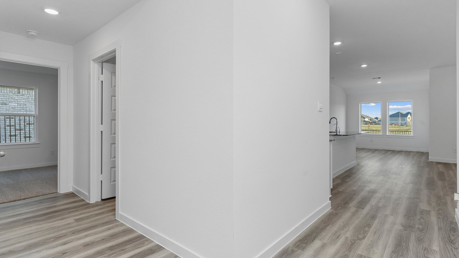 hallway leading to bedrooms