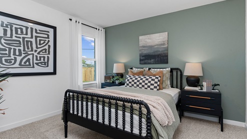 Secondary bedroom with large window