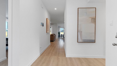 Entry way leading to a hallway