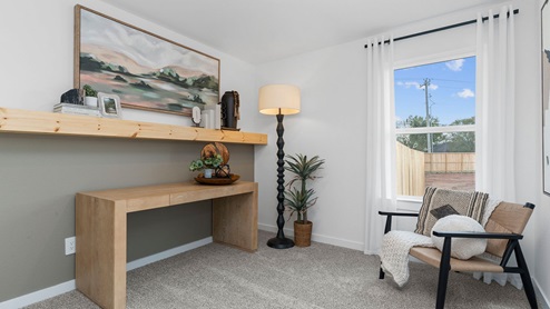 Secondary bedroom with large window
