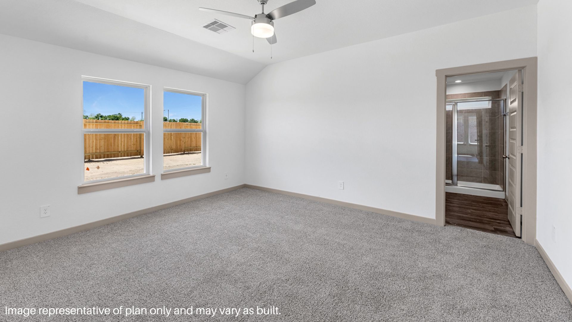 Large windows in the Primary Bedroom