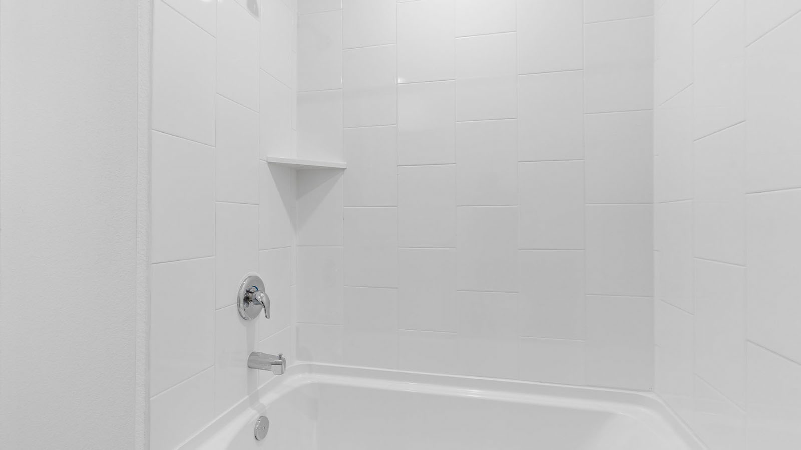 Secondary bathroom shower and bathtub combo