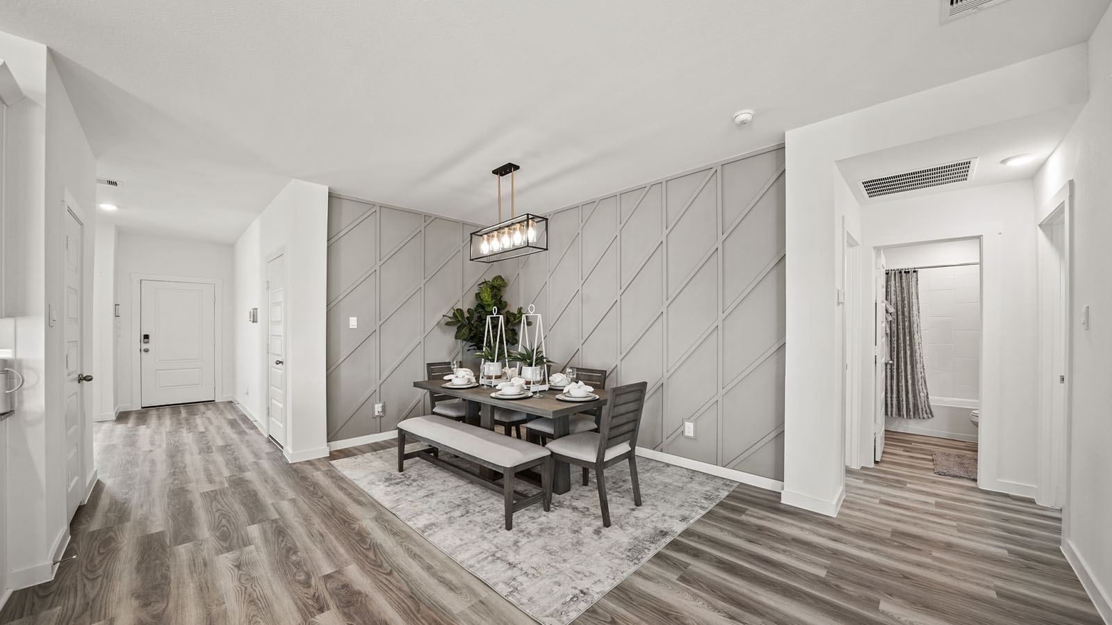Open concept dinning room