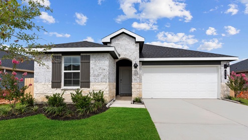 new one story brick home
