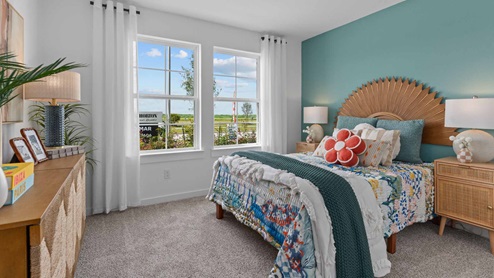 Secondary bedroom number three with two windows providing loads of natural lighting