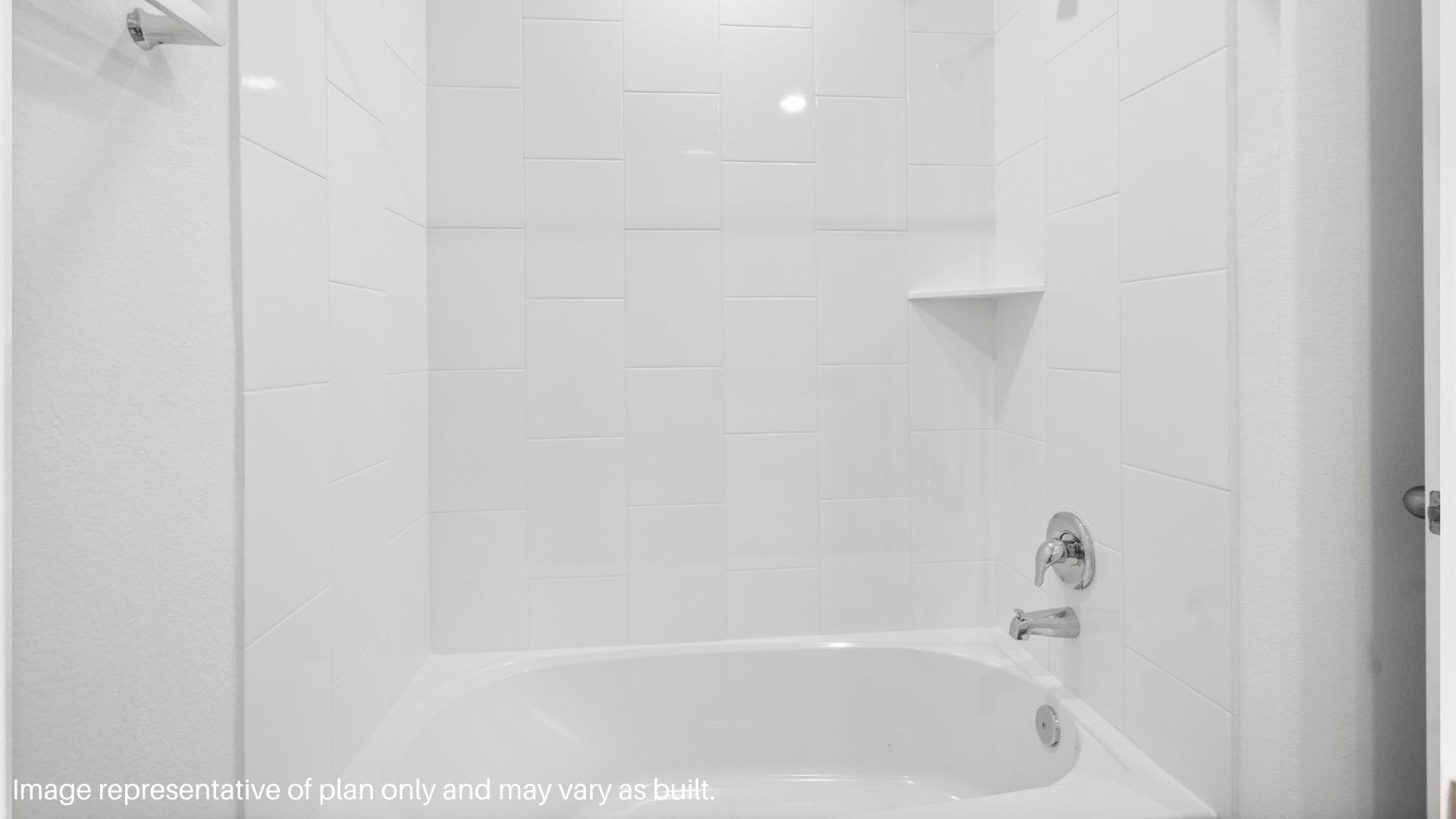 secondary bathroom with one sink and a bathtub and shower combo