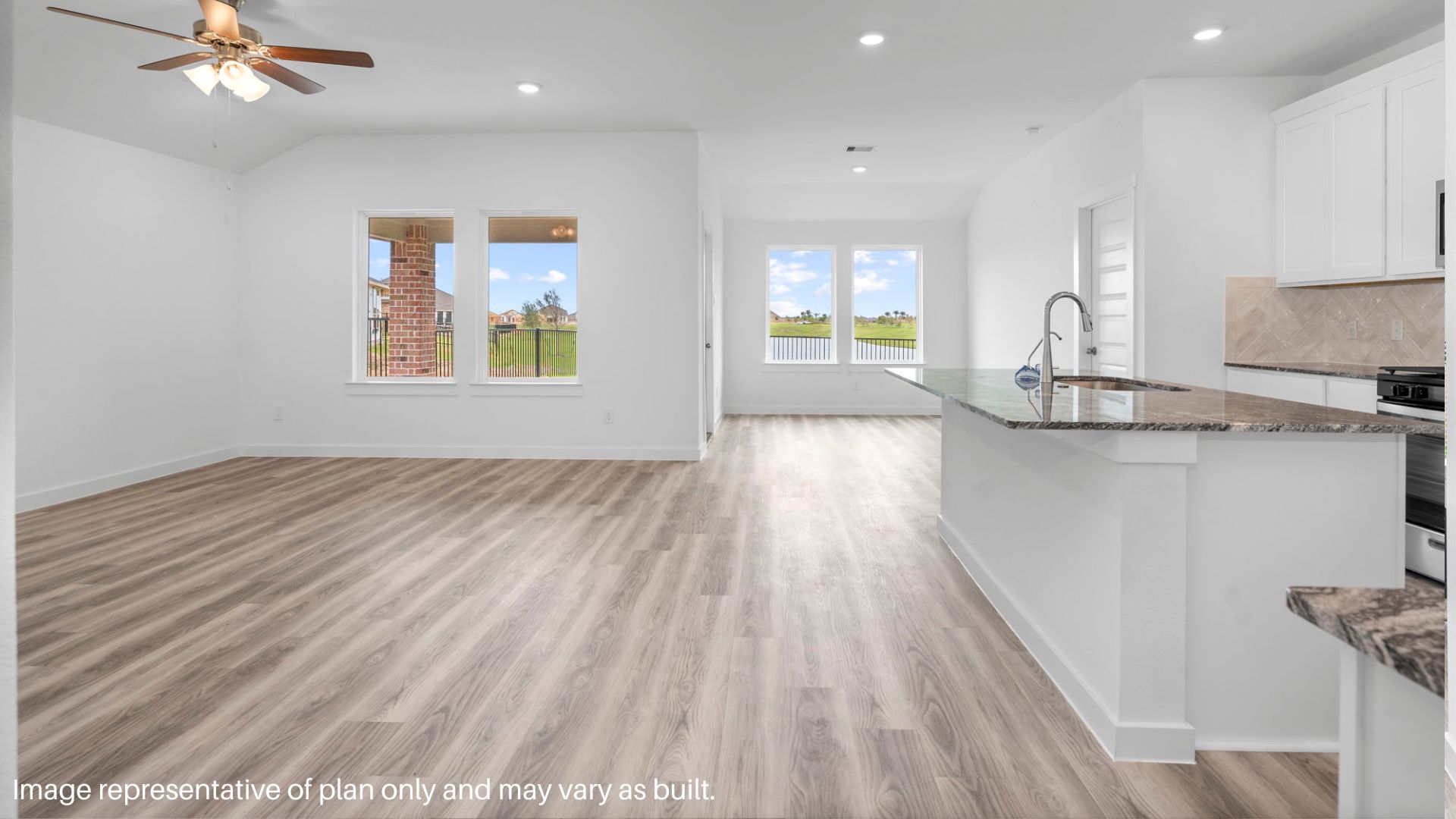 open concept living room