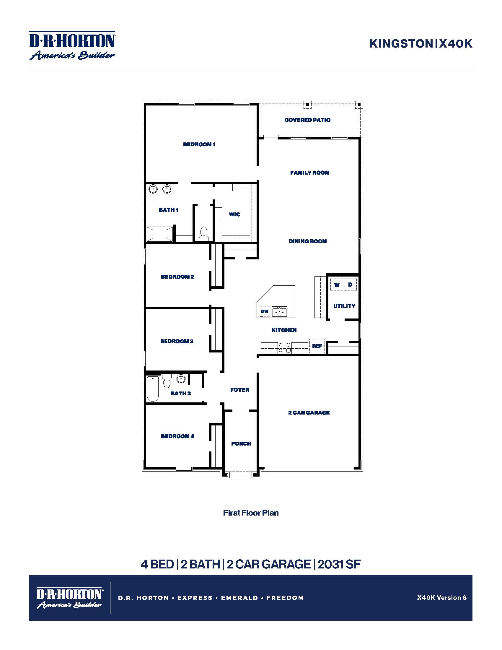 Kingston/X40K Floor Plan