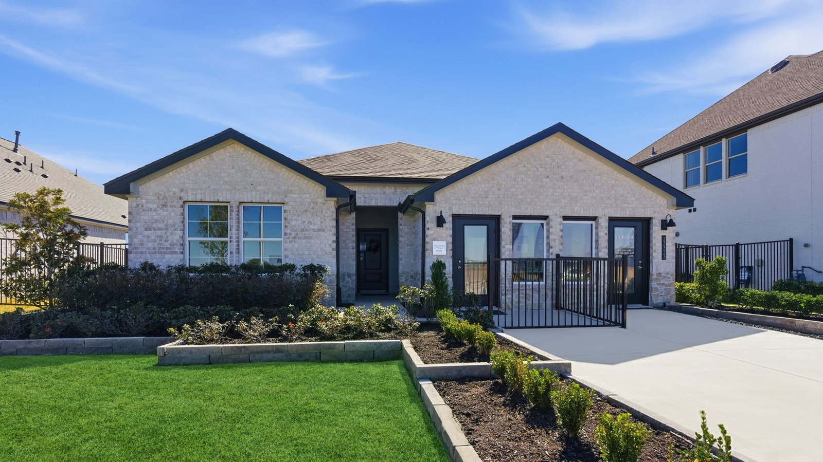 one story model home