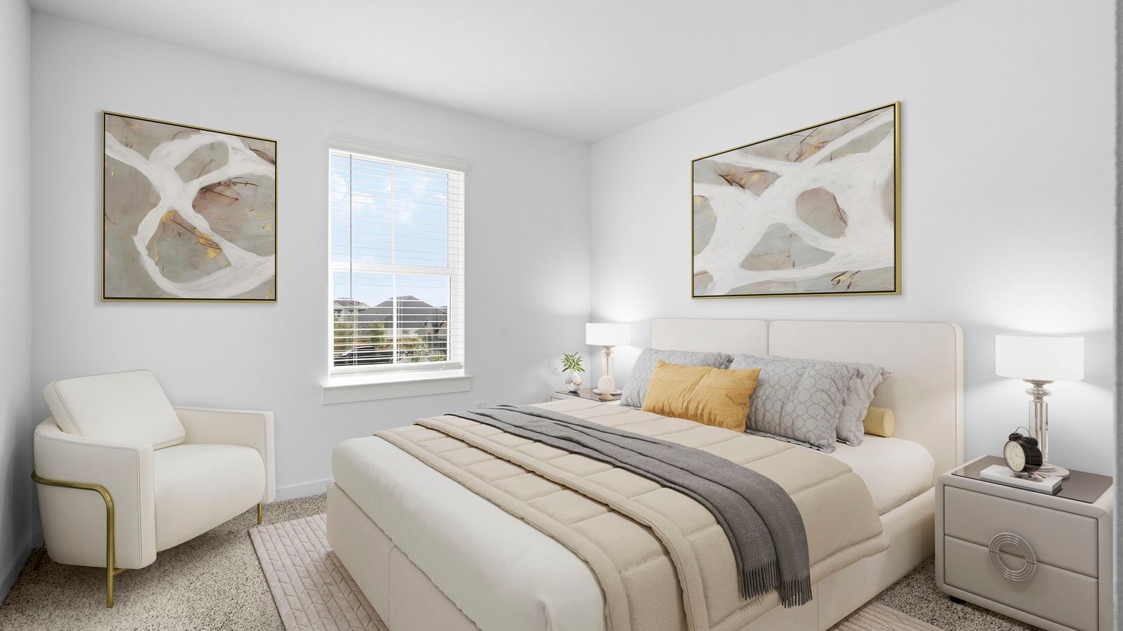 secondary bedroom with one window
