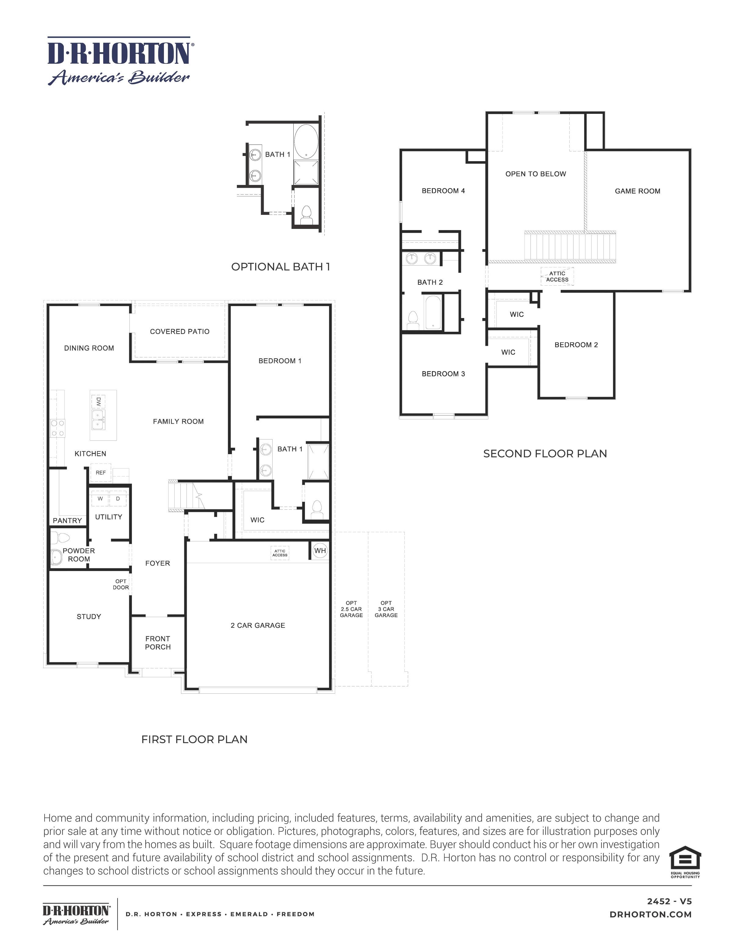 texoma two story floor plan
