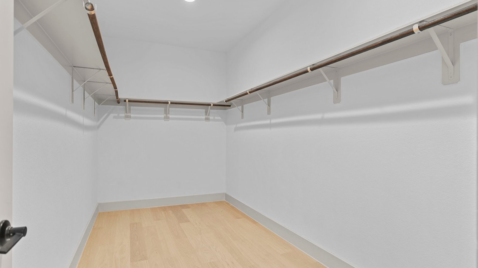 walk in primary closet