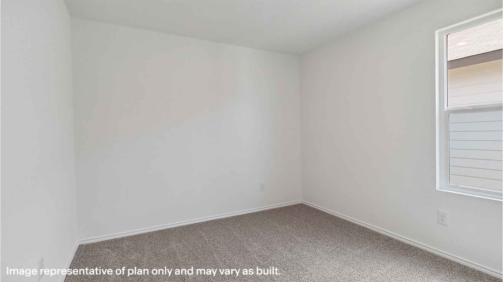 secondary bedroom with one window