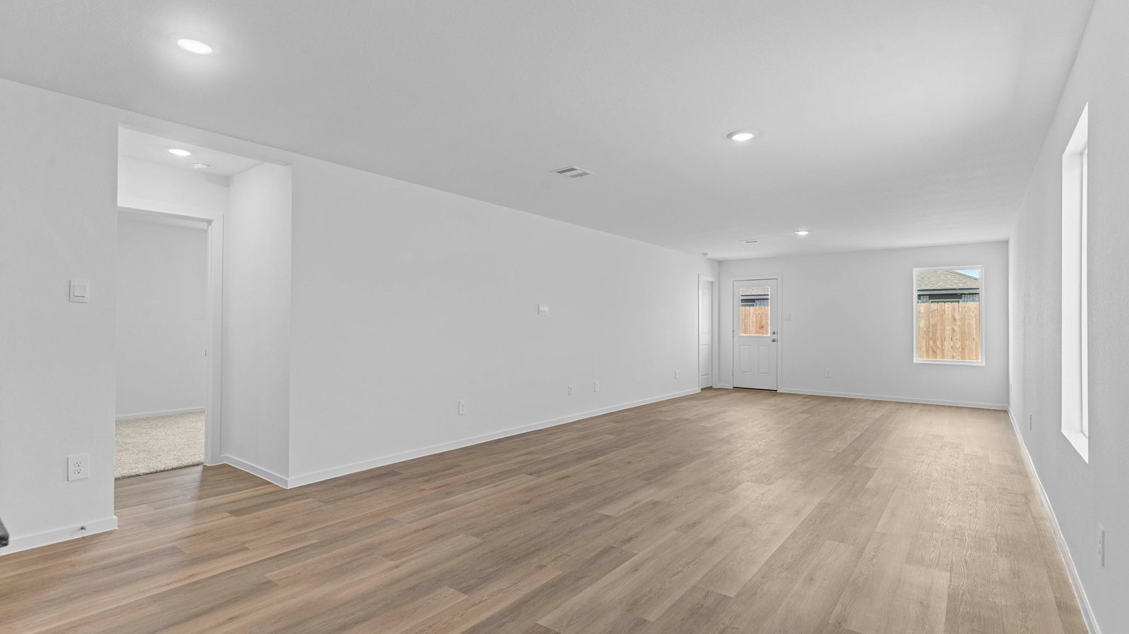 open concept living room