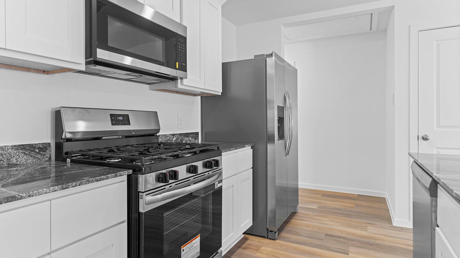 kitchen with stainless steel appliances