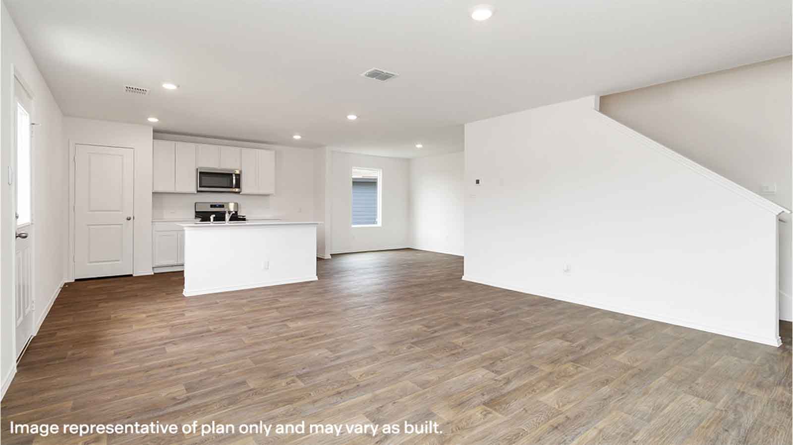 open concept living room