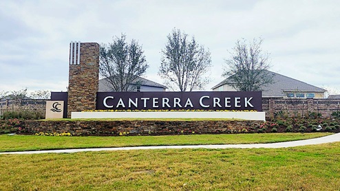 Canterra Creek Community Entry Monumnet