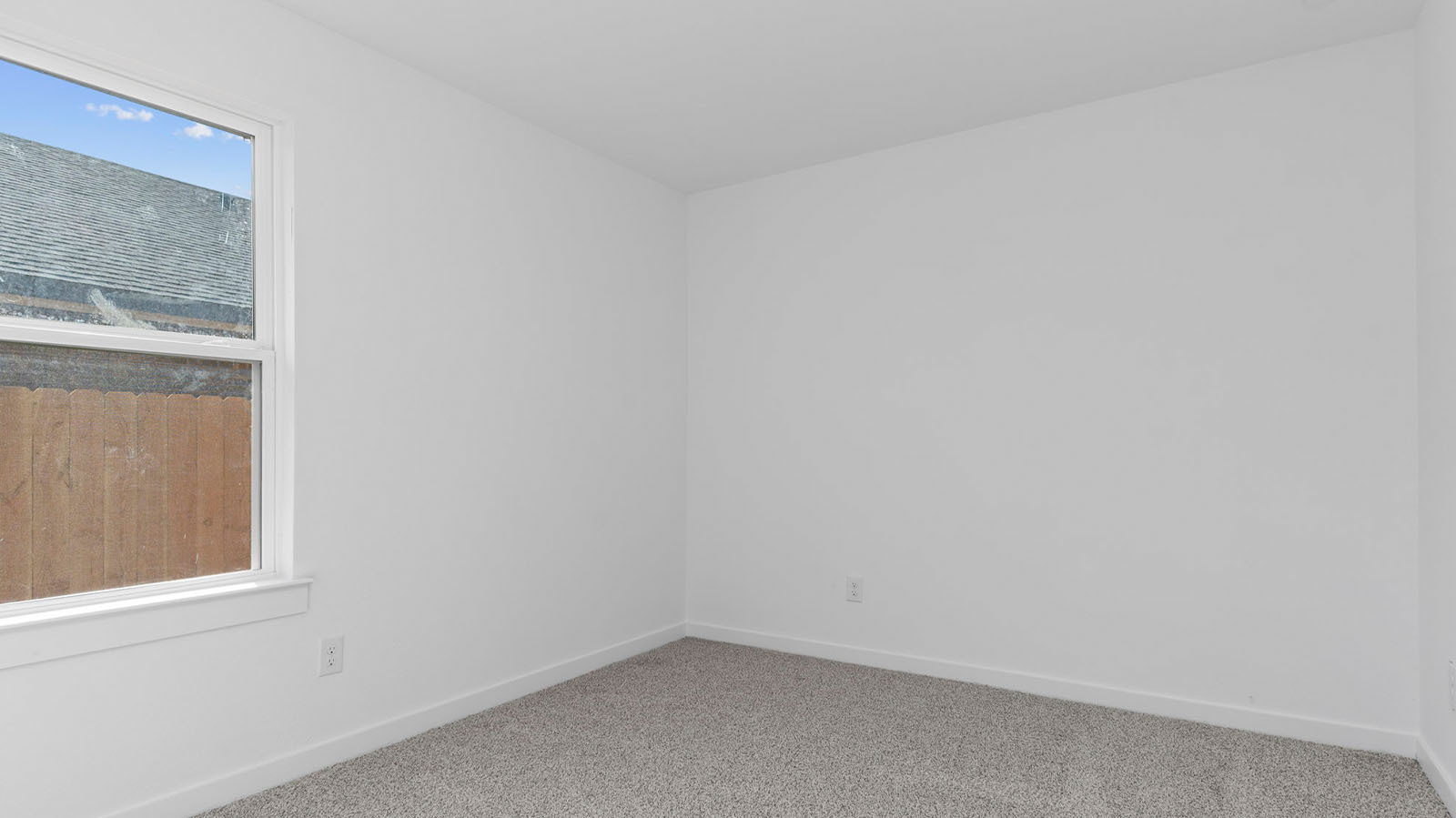 Secondary bedroom with one large window