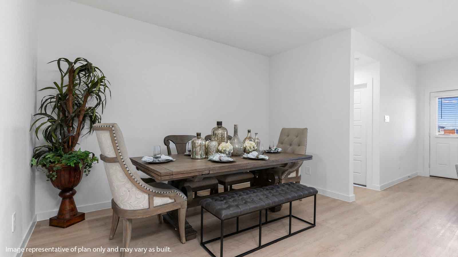 Open concept dining room